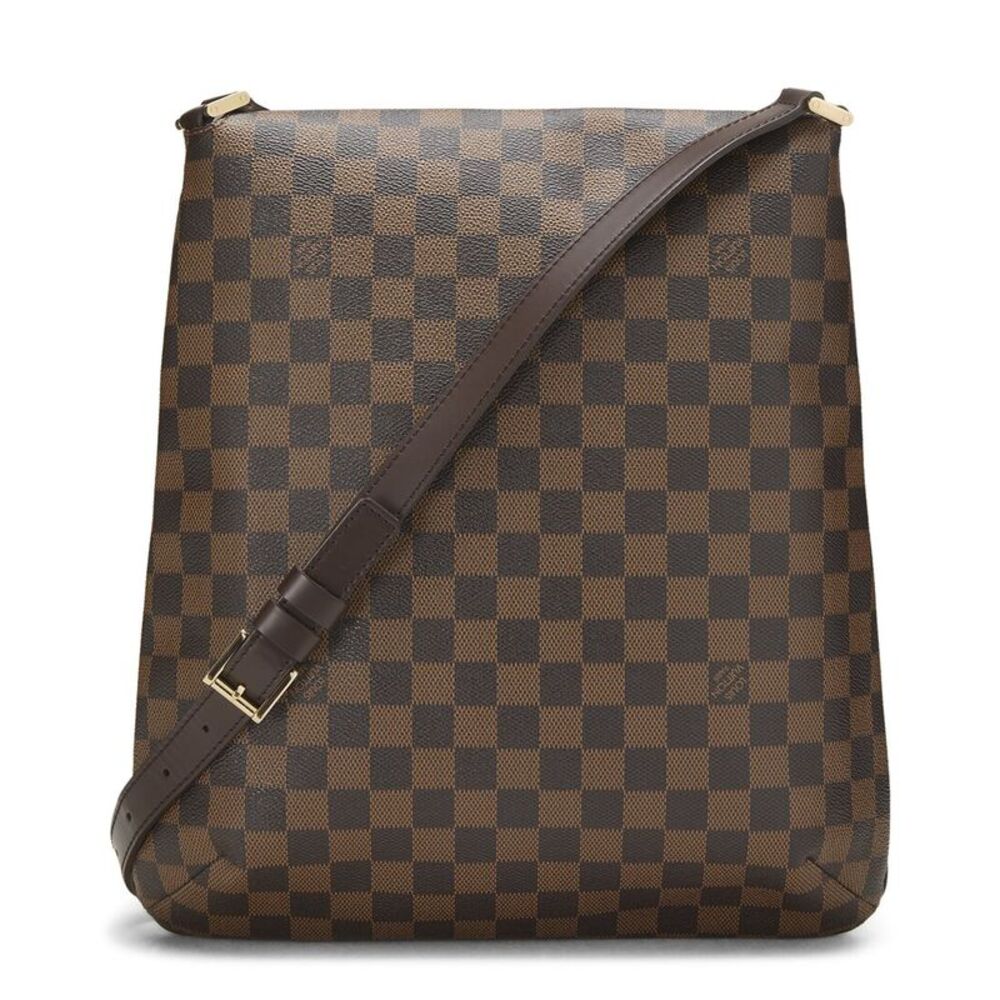 Louis Vuitton Brown Damier Ebene Coated Canvas Musettesalsa (Authentic